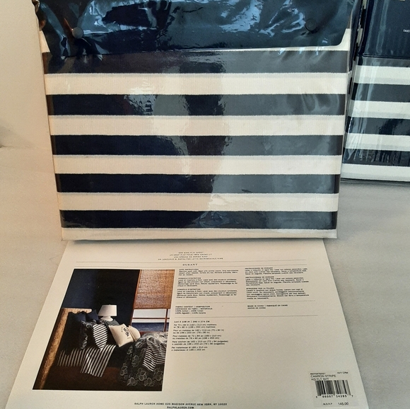 RALPH LAUREN Durant Camron Stripe KING 4 Piece Sheet Set MSRP $405 - Picture 13 of 14